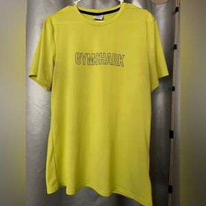 Gymshark Men's Apollo Fluorescent Yellow short sleeve shirt Size L VGUC